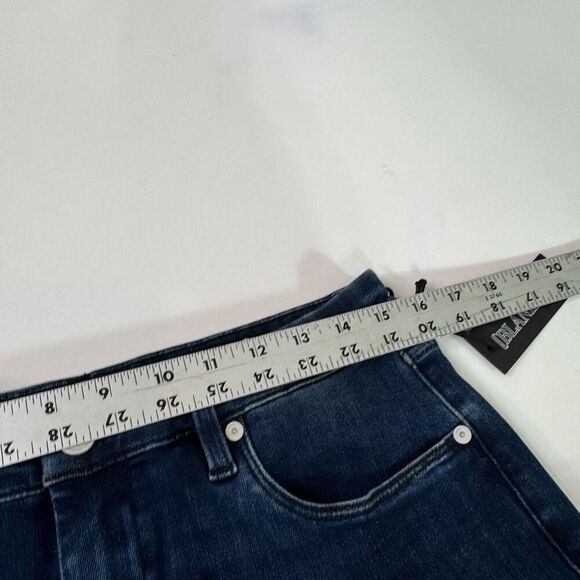 BlankNYC Jeans Womens 31 The HOYT High Rise Mini Flare Dark Wash New - Picture 4 of 10